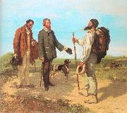 Courbet, Gustave The Meeting (Bonjour, Monsieur Courbet) Germany oil painting reproduction